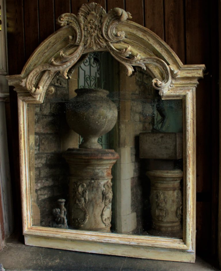 Italian carved wood and gesso Mirror