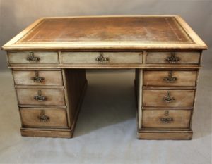 Victorian Bleached Oak Partners desk